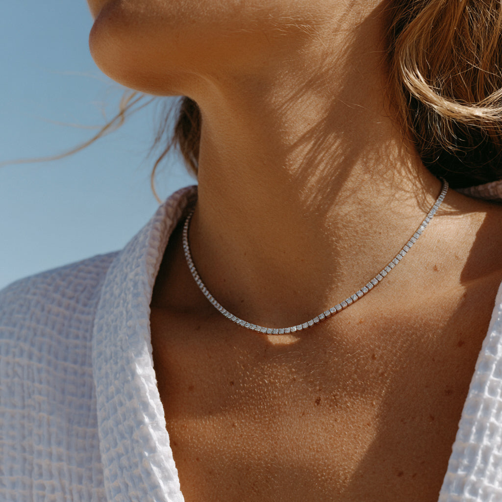 Moissanite Tennis Necklace