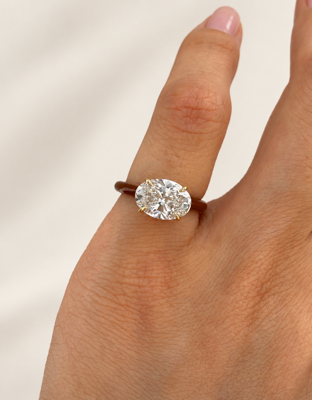 Oval Enamel Jelly Ring