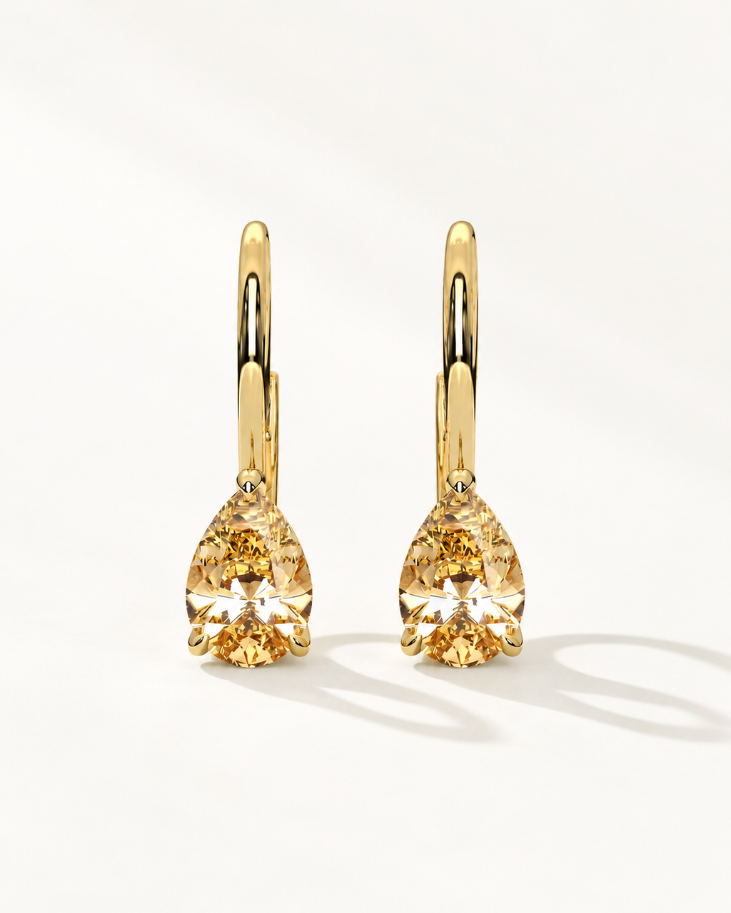 Violet Pear Earrings