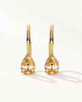Violet Pear Earrings