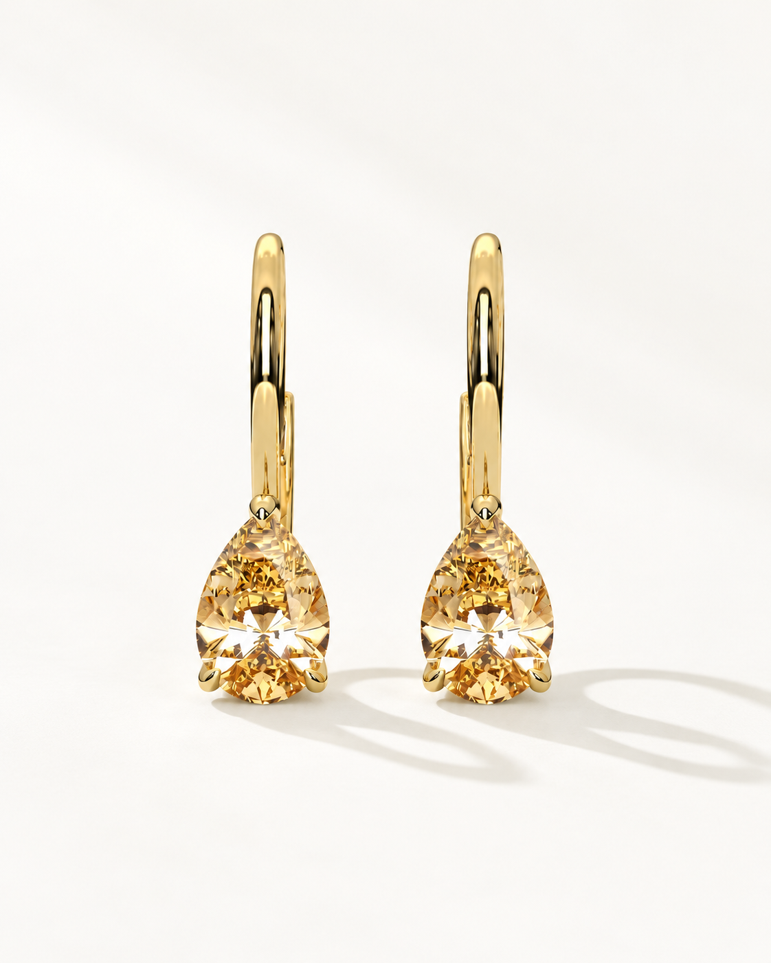Violet Pear Earrings