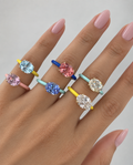 Oval Enamel Jelly Ring