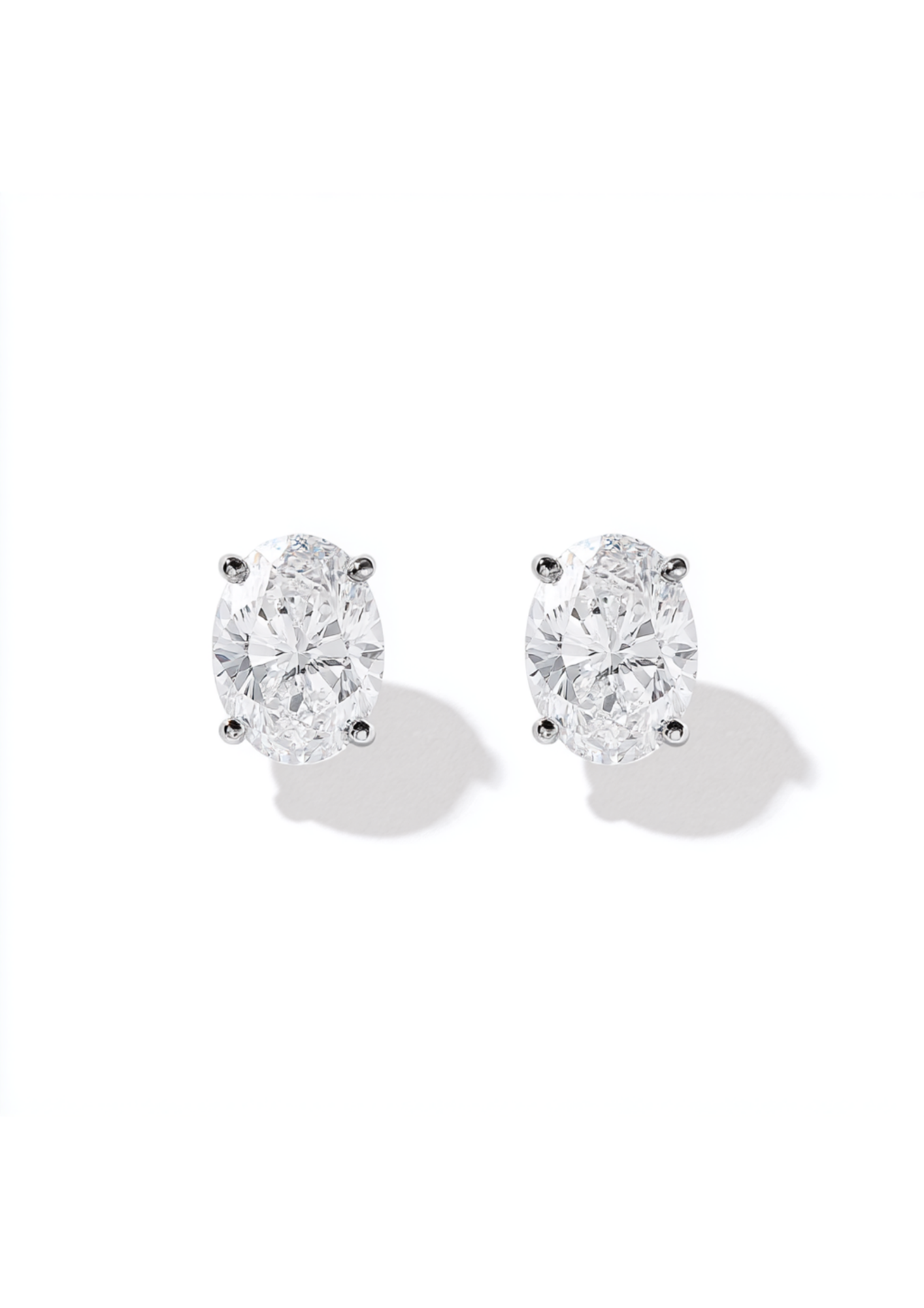 Oval Stud Earrings