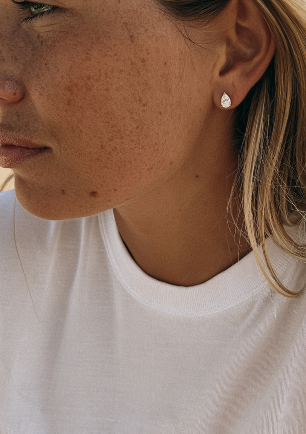 Pear Stud Earrings