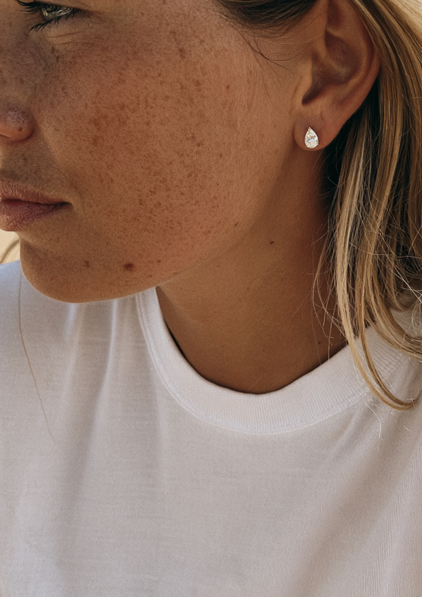 Pear Stud Earrings