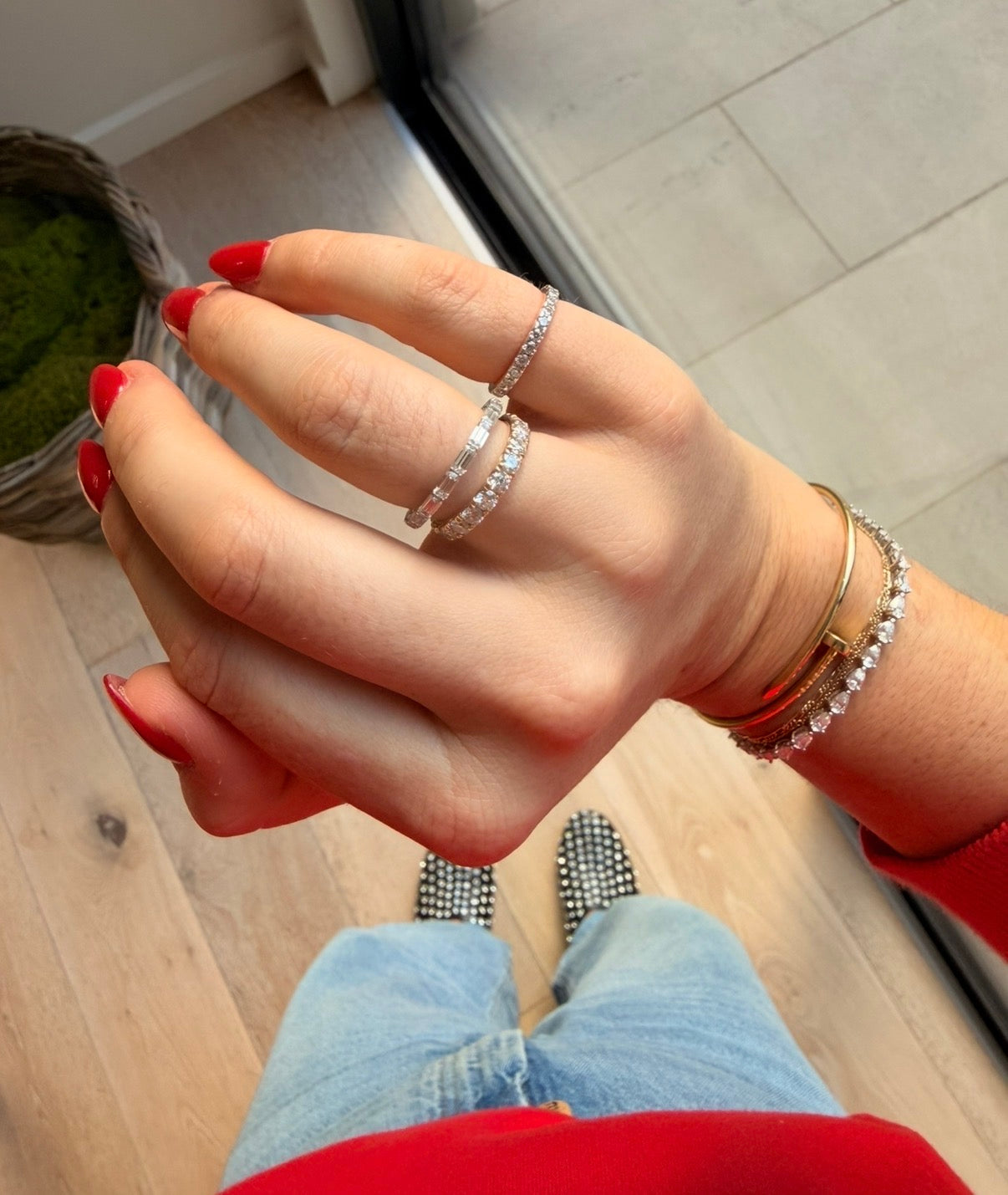 Gigi Pear Tennis Bracelet