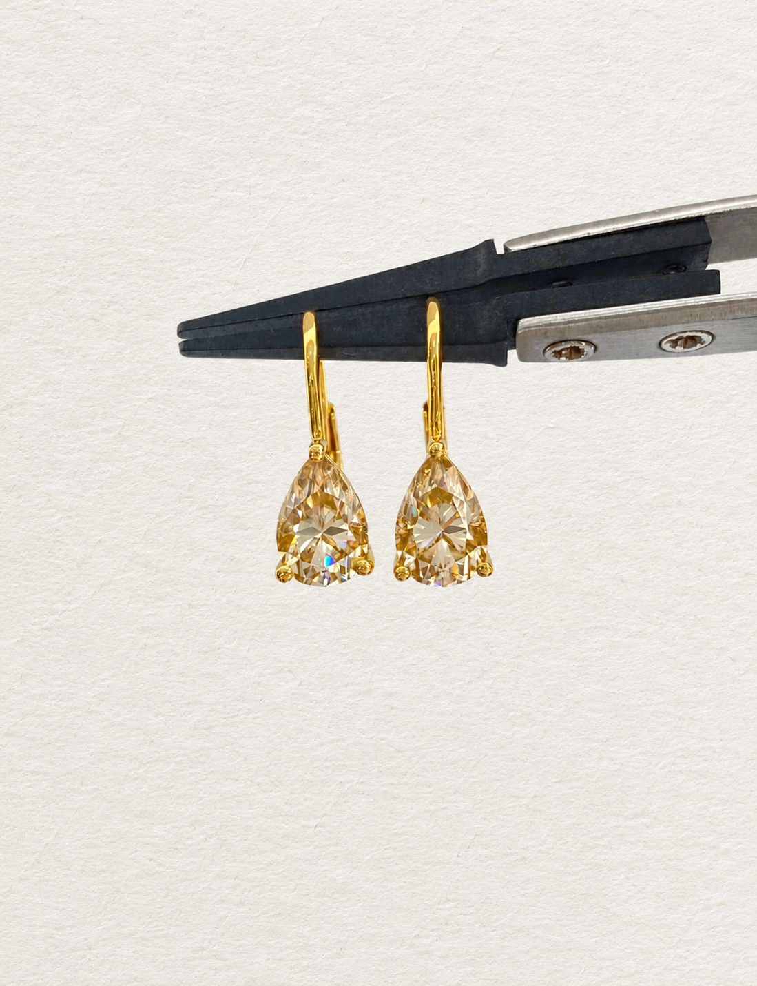 Violet Pear Earrings