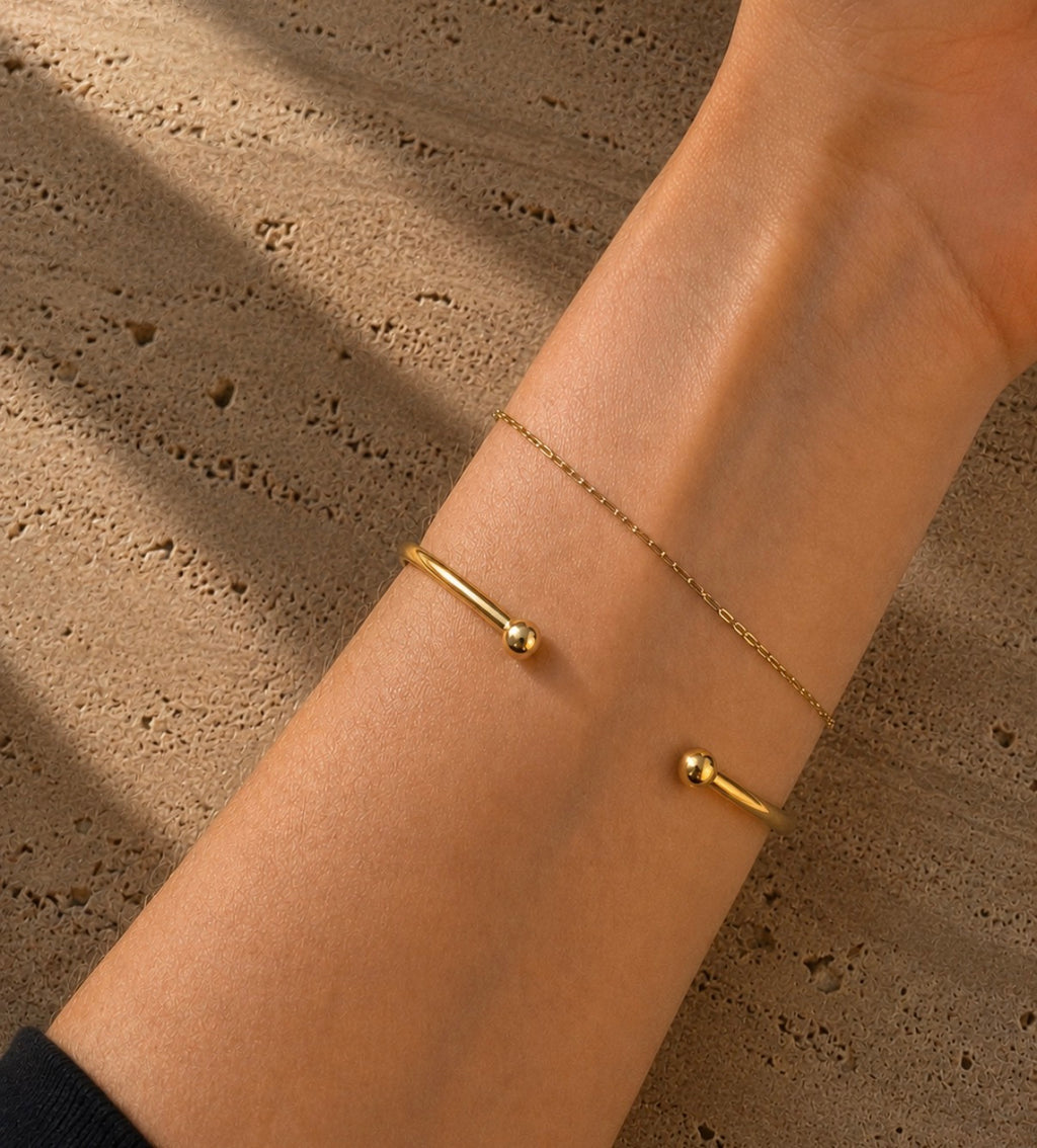 Olive Bezel Cuff